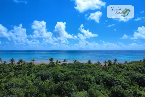 B-393 air view Xcalak Lotss for sale